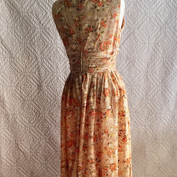 Vintage floral party bridesmaid dress size 6/8 - Picture 2 of 8